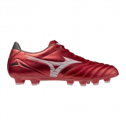 MizunoMoreliaNeoIVProGrasVoetbalschoenenFGRoodZilverZwart