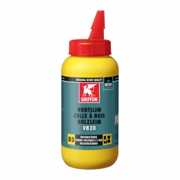 GriffonProfessional6305082VB20HoutlijmD3-WitTransparantNaDroging-Flacon-750gr