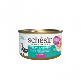 12xSchesirKattenvoerTonijnenZeebraseminBoullion70gr