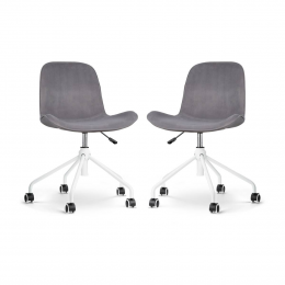 Setvan2bureaustoelenNout-FvelvetNolon