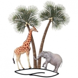 BeeldjesSignesGrimaltOlifantEnGiraffeMuurornament