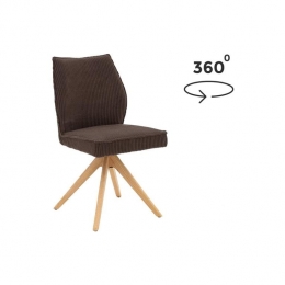 GoossensEetkamerstoelLaurens-Ribstofzonderarmleuning