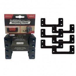 StealthMountsOM-CL-BLK-6CleatnFeetSchoenplaatjes-Zwart-6Stuks