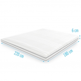 Gelfoamtopdekmatrastopper180x220dikte6cm