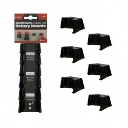 StealthMountsBM-MW12-BLK-6-BLKAccuhouderVoorMilwaukeeM12-Zwart-6-pack