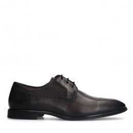 Zwartelerenveterschoenen