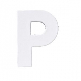 LetterkartonP-Wit10cm