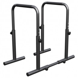 DipBars-VerstelbareHoogte-Belastbaartot500kg-Pushupstandbar-Parallettes-Zwart-GorillaSports