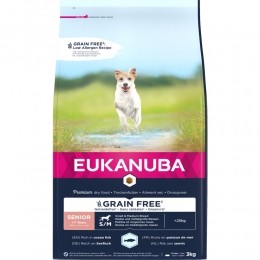 EukanubaSeniorGraanvrijSmall-MediumHondenvoerVis3kg