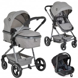 MoniNaniaGiselleGrey3-in-1Kinderwagenincli-SizeAutostoel