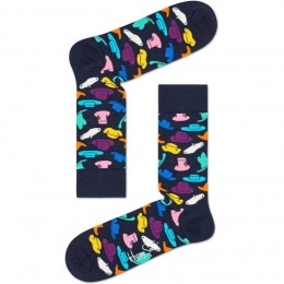 HappySocksHatsSokkenDonkerblauwMulti