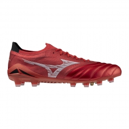 MizunoMoreliaNeoIVBetaJapanGrasVoetbalschoenenFGRoodZilverZwart