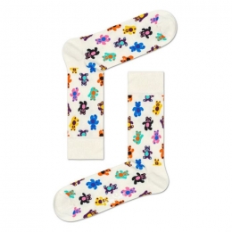 HappySocksTeddyBearSokken-Wit