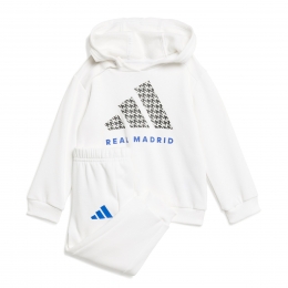 adidasRealMadridDNAJoggingspak2025-2026BabyPeutersWitBlauwZwart