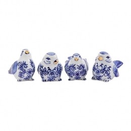 POLSPOTTENBlueBirdFamilyOrnamenten-Setvan4