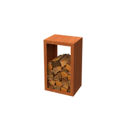 EguracortenstaalHoutopslagL50xB30xH85cmGeroba-Geroba