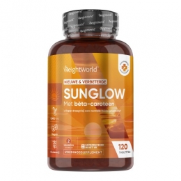 Sunglow120TablettenTanningBetacaroteenBruiningspillen2maandenvoorraad