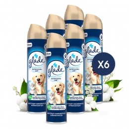 6xGladeLuchtverfrisserRefreshingAirtegenHuisdierengeurtjes300ml