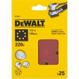 DeWALTDT3017VlakSchuurvel-K220-115X140mm25st