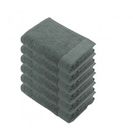 WalraRemadeCottonHanddoek50x100cm550gramDonkerGroen-6stuks