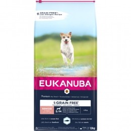 EukanubaSeniorGraanvrijSmall-MediumHondenvoerVis12kg