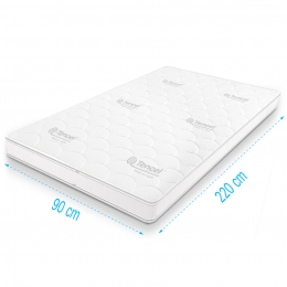 TopdekmatraskoudschuimTencelDeluxe90x220dikte11cm