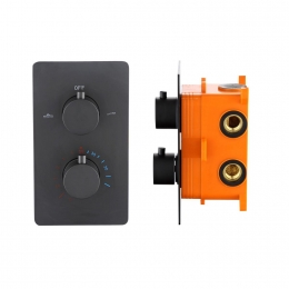 DouchekraanBestDesignVeronaThermostatischInbouwdeel2-Weg12MatZwart