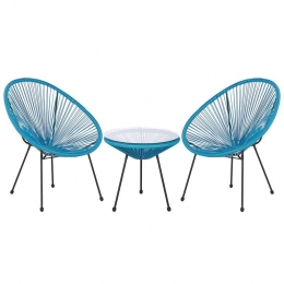 Beliani-ACAPULCO-Bistrosetvoor2-Blauw-PErotan