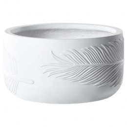 Beliani-FTERO-Bloempot-Gebrokenwit-43x43x23cm-Kleivezel