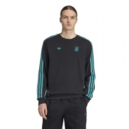 adidasLiverpoolTerraceIconsCrewSweaterZwartGroenWit