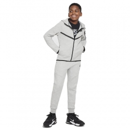 NikeTechFleeceSportswearTrainingspakKidsLichtgrijsZwart