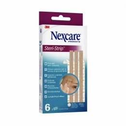 Nexcare3mSteri-stripWondsluitBeige6mmx75mm6