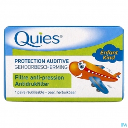 QuiesGehoorbeschermingAntidrukfilterVliegtuigKind1PaarOordoppen