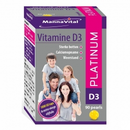 MannavitalVitamineD3PlatinumCaps90