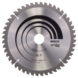 Bosch2608640432OptilineCirkelzaagblad-216X30X48T-Hout