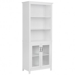 Beliani-LUSBY-Vitrinekast-Wit-Hout