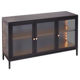 Beliani-NEWPORT-SideboardLED-Zwart-Staal