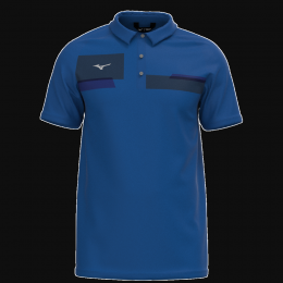 MizunoInterlockPoloBlauwHerenMaatXXL