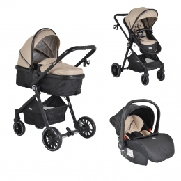 MoniRioKaki3-in-1CombiKinderwagenIncli-SizeAutostoel