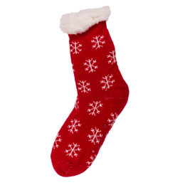 DamesHuissokkenMetAntislipZoolIceFlowerReindeer