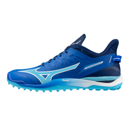 MizunoWAVELEOPARDUSHockeyschoenenMugenBlauwWitEstateBlauwDamesHerenMaat38