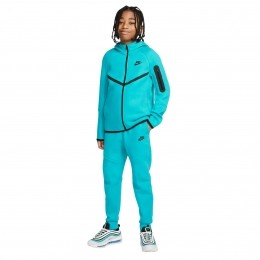 NikeTechFleeceSportswearTrainingspakKidsTurquoiseZwart