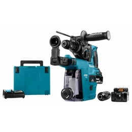 MakitaDHR243RTJW18VLi-IonAccuSDS-plusCombihamerInclSnelspanboorkopEnStofafzuigingSet2x50AhAccuInMbox-2J-Koolborstelloos