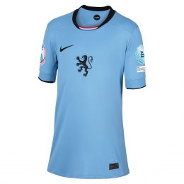 NikeNederlandUitshirtOranjeLeeuwinnen2025-2027KidsEK2025Badges