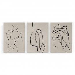 Setvan3wanddecoratiesPrintedBodiesReallyNiceThings