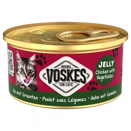 VoskesKattenvoerNatGeleiKipGroenten85gr