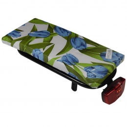 BagagedragerkussenCushieTulipsBlue