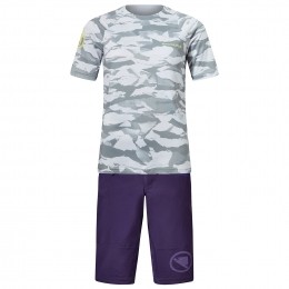 ENDURAMountainCamoLTDPrintedDamessetfietsshirtfietsbroekdamesset