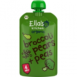 EllasKitchenKnijpzakje4mPeerBroccoliErwten120gr