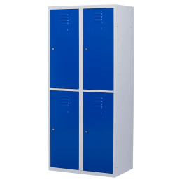 Lockerkast4deurs2delig-breed-LKP-255Witral9010